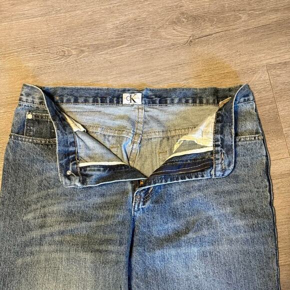 Vintage Calvin Klein Jeans Men’s Size 32 Straight Leg Blue Denim Pants Y2K 90s - Picture 6 of 14